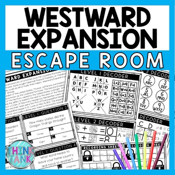Westward Expansion Escape Room - Task Cards - Reading Comprehension