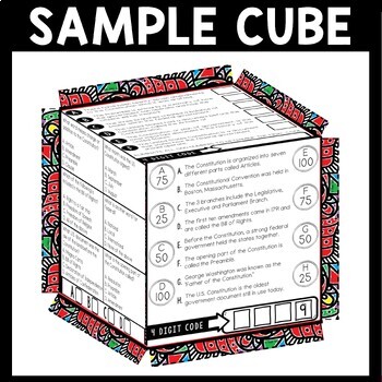 Pi Day Cube Stations - Reading Comprehension Activity - March - Image 4
