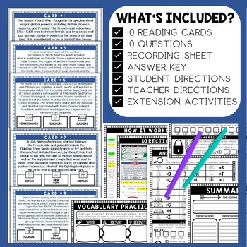 French and Indian War Scavenger Hunt - Reading Comprehension Activity - Image 2