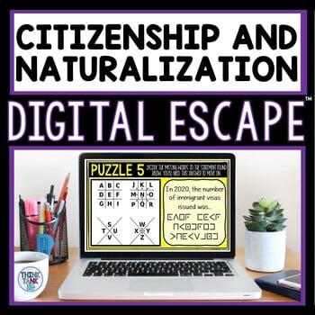 Citizenship and Naturalization DIGITAL 360 Escape Room