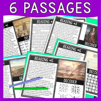 French and Indian War Reading Comprehension and Puzzle Escape Room - Image 2