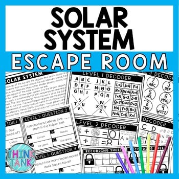 Solar System Escape Room - Task Cards - Reading Comprehension