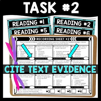 5 Themes of Geography Escape Room Scavenger Hunt - Reading Comprehension - Image 4