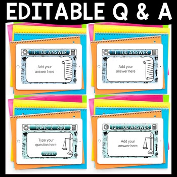 History Jeopardy Review Game - EDITABLE PowerPoint Template - Image 4