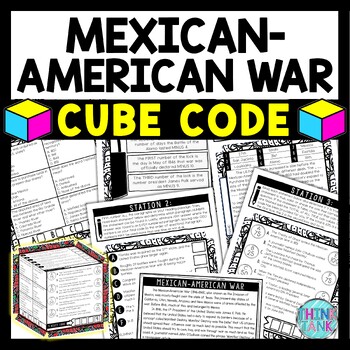 Mexican American War Cube Stations - Reading Comprehension Activity