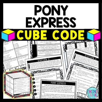 Pony Express Cube Stations - Reading Comprehension Activity