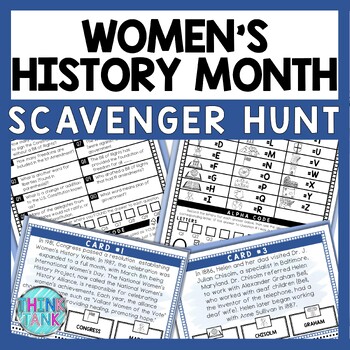 Women's History Month Scavenger Hunt - Reading Comprehension