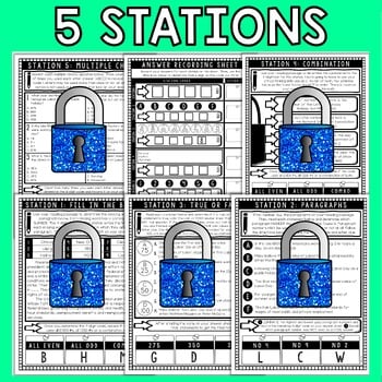 Labor Day Back to School Escape Room Stations - Reading Comprehension Activity - Image 3