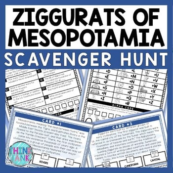 Ziggurats of Mesopotamia Scavenger Hunt - Reading Comprehension Activity