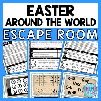 Easter Around the World ESCAPE ROOM - Reading Comprehension Activity