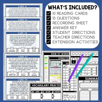 Industrial Revolution Scavenger Hunt - Reading Comprehension Activity - Image 2