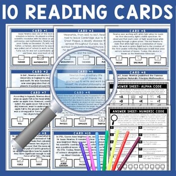 Isaac Newton Scavenger Hunt - Reading Comprehension Activity - Image 2