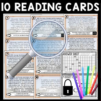 Alexander Hamilton Scavenger Hunt Reading Comprehension Activity - Image 3