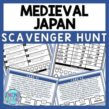 Medieval Japan Scavenger Hunt - Reading Comprehension Activity