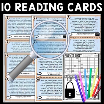 History of Pi Day Scavenger Hunt Reading Comprehension Activity - Image 3