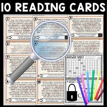 Winter Fun Facts Scavenger Hunt Reading Comprehension Activity - Image 3