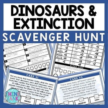 Dinosaurs Scavenger Hunt - Reading Comprehension Activity
