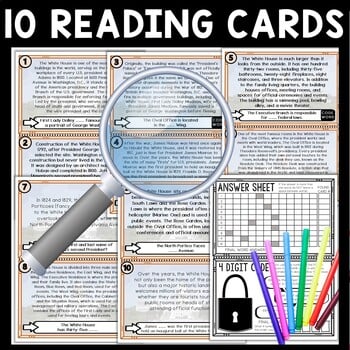 White House Scavenger Hunt Reading Comprehension Activity - Image 3