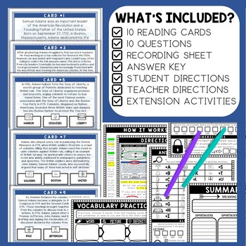 Samuel Adams Scavenger Hunt - Reading Comprehension Activity - Image 2