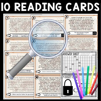 Augustus of Ancient Rome Scavenger Hunt Reading Comprehension Activity - Image 3