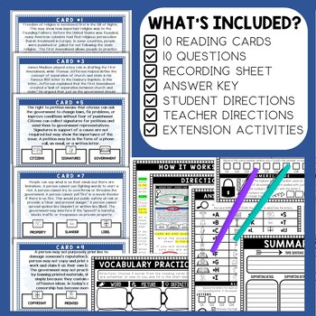 First Amendment Scavenger Hunt - Reading Comprehension Activity - Image 2