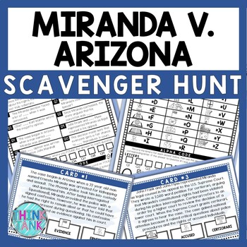 Miranda v. Arizona Scavenger Hunt - Reading Comprehension Activity