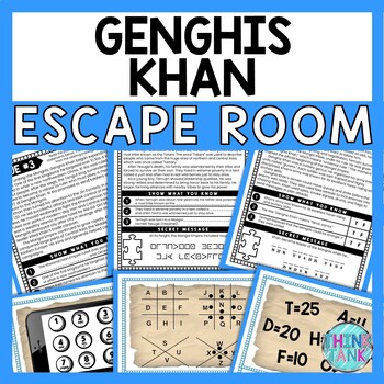 Genghis Khan ESCAPE ROOM - Reading Comprehension - Mongol Empire