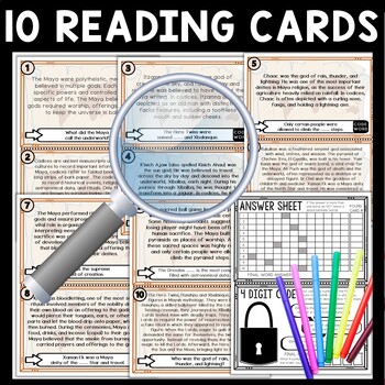 Maya Religion Scavenger Hunt Reading Comprehension Activity - Image 3