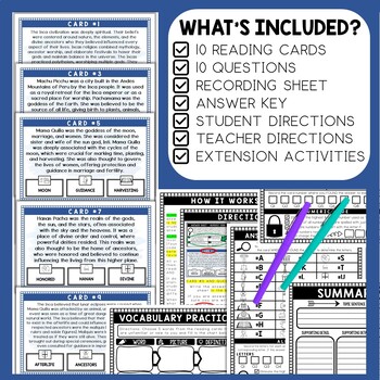 Religion of the Inca Empire Scavenger Hunt - Reading Comprehension Activity - Image 2