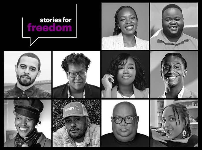 Slider del colectivo de lectores «Historias por la libertad»