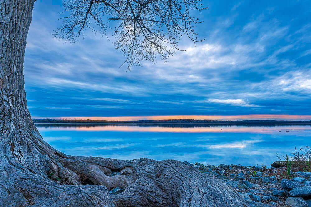 Onondaga Lake sunset from Onondaga Lake Park