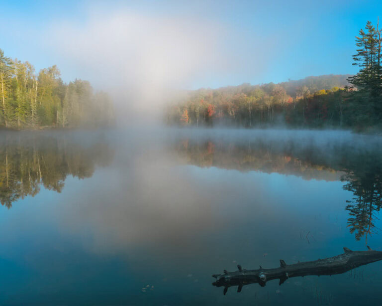adirondack lake showing the linear raw profile workflow