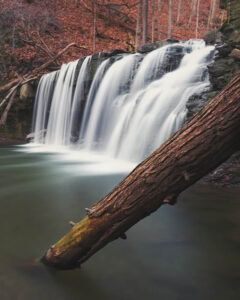 Upper Falls at Great Gully in Cayuga County, New York