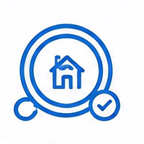 Home inspection and cleaning verification icon.