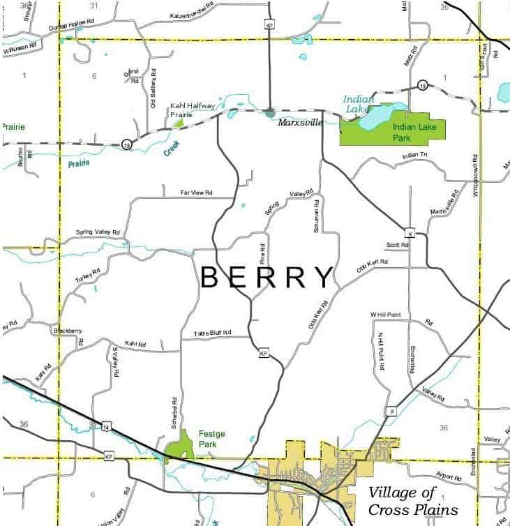 Town Of Berry Map