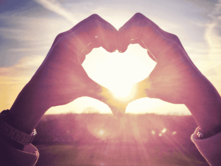 Hands in shape of heart for planned giving