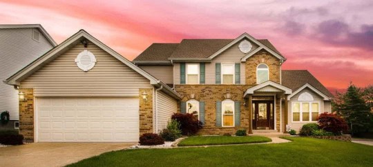 beautiful residential home under pink sky; what happens if you die without a will