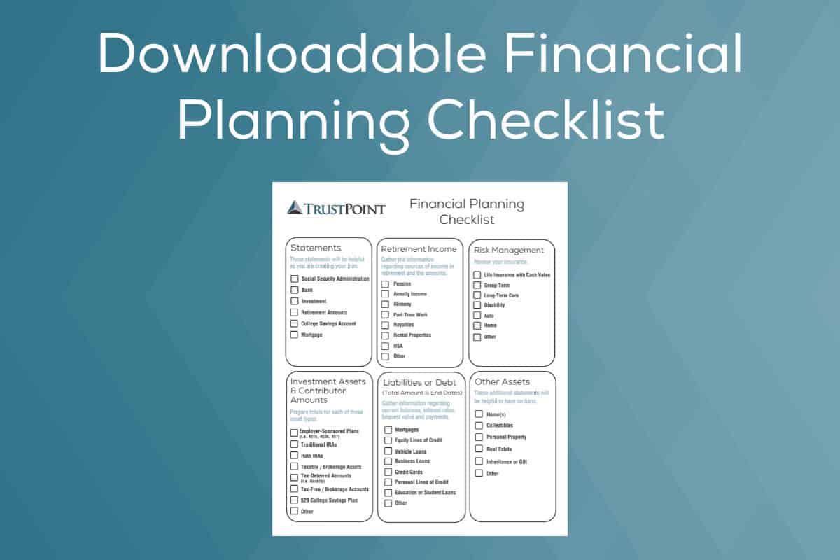 Downloadable financial planning checklist for effective financial management.