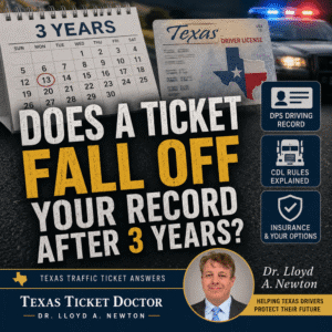 Does a Ticket Fall Off Your Record After 3 Years?