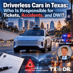 Driverless Cars in Texas: Whos Is Responsible for Tickets, Accidents, and DWI?