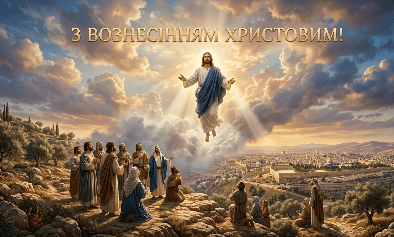 Найкращі привітання з Вознесінням Христовим у картинках для воїна ЗСУ і рідних у 2026 році