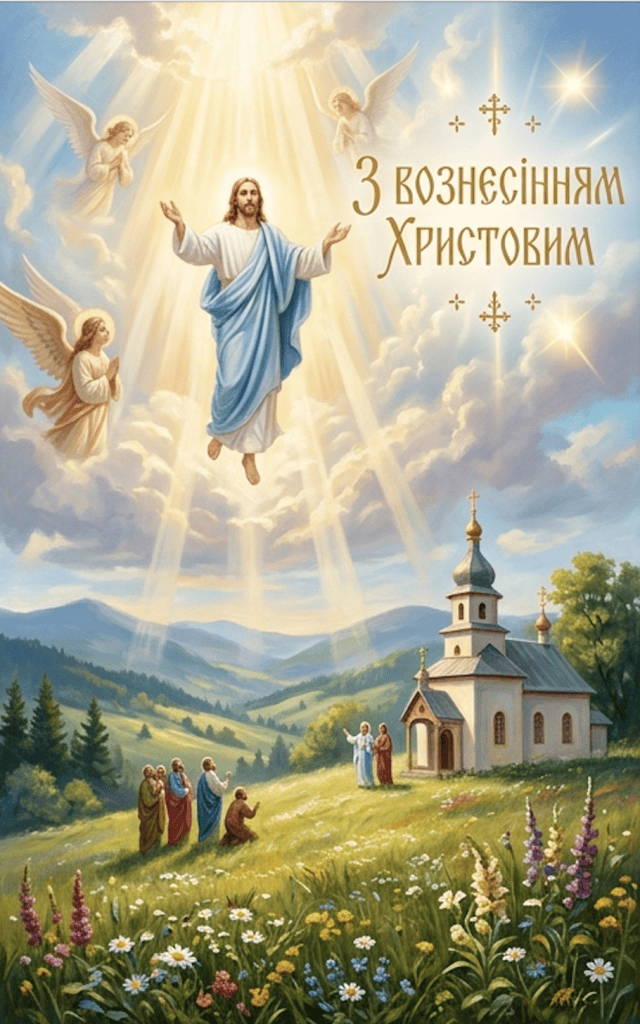 картинка привітання з вознесінням