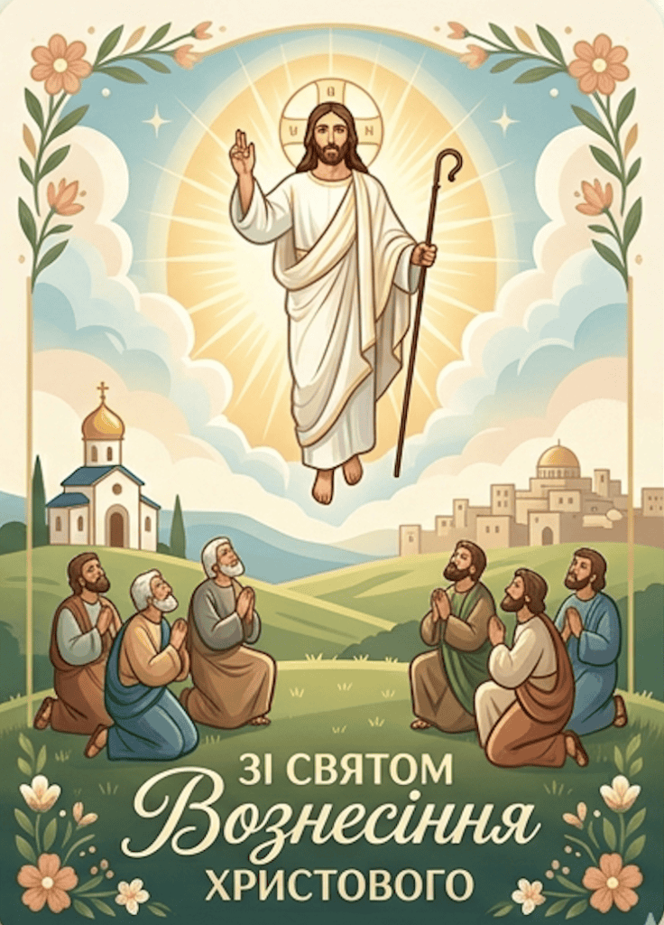 Картинка привітання з Вознесінням Христовим