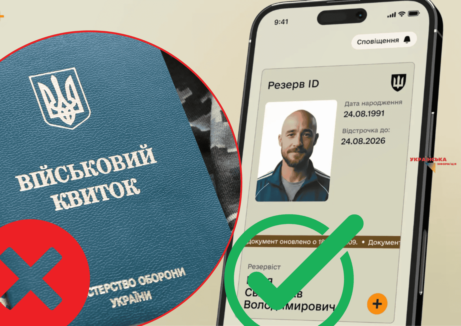 Чи дійсний Військово-обліковий документ (Е-ВОД) у «Резерв+» без фотографії?