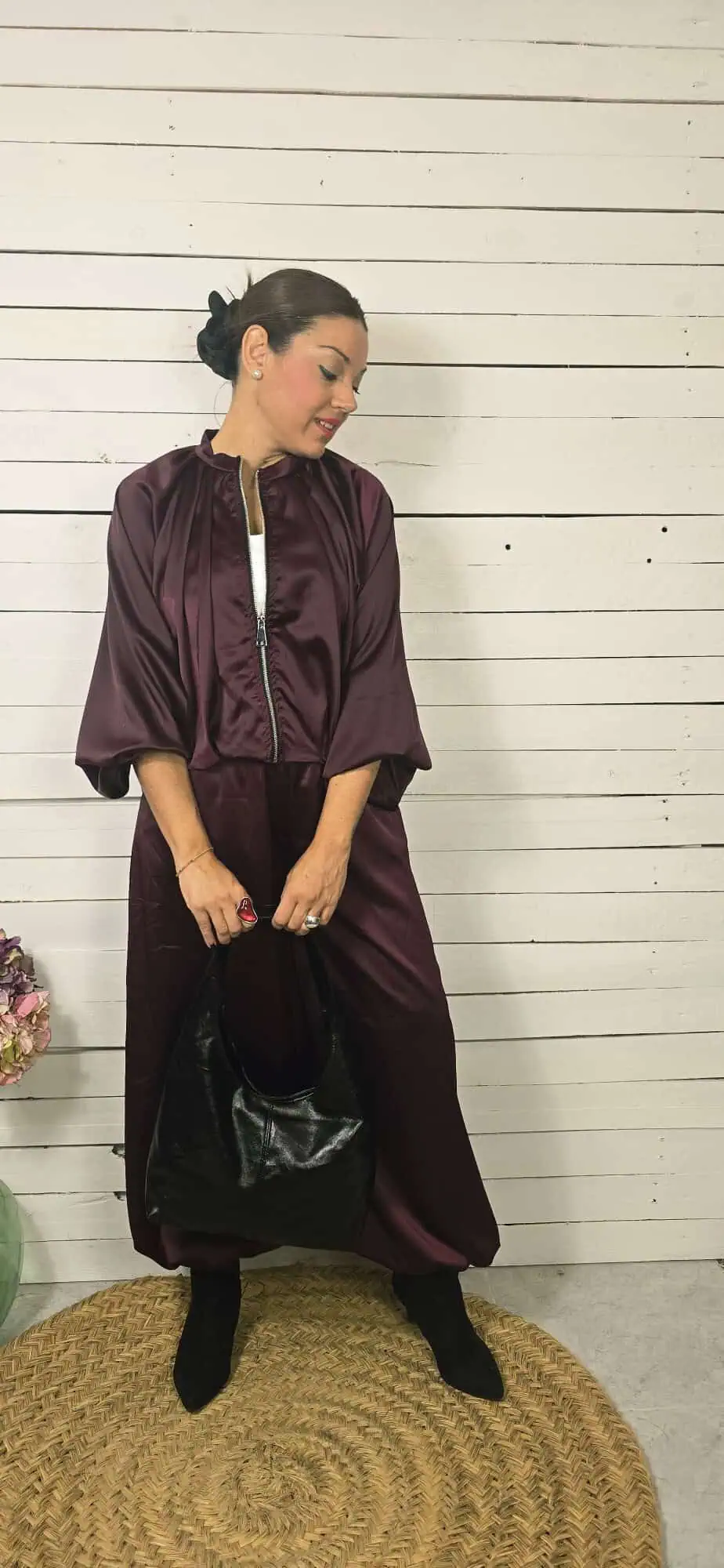 Bomber Santinada burgundy