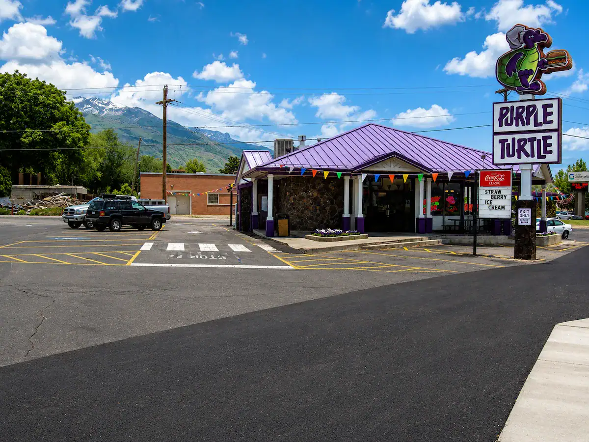 Commercial asphalt patching repair completed in a Utah restaurant parking lot