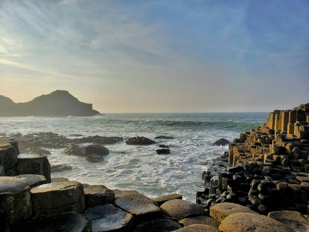 Irlande voyage falaises et roches volcaniques de la Chaussee des Geants site naturel celebre