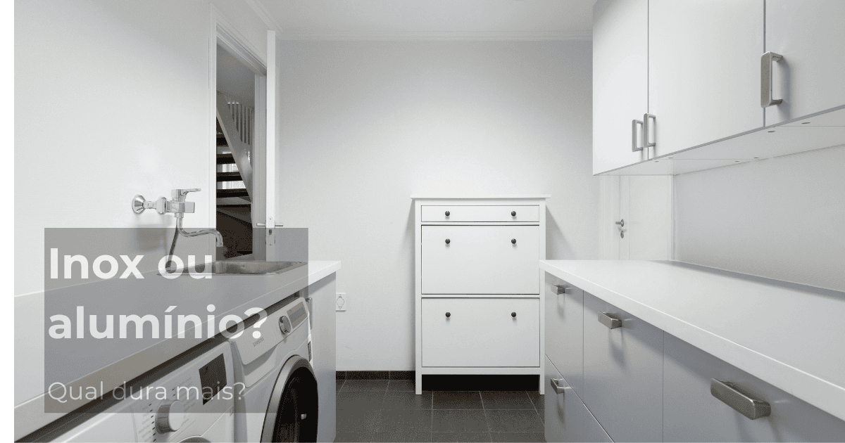 Comparação entre varal de parede em inox e alumínio