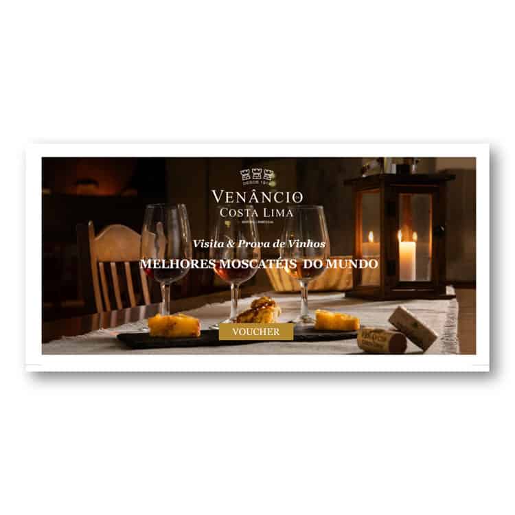 Voucher Oferta de Visita & Prova de Vinhos MELHORES MOSCATÉIS DO MUNDO