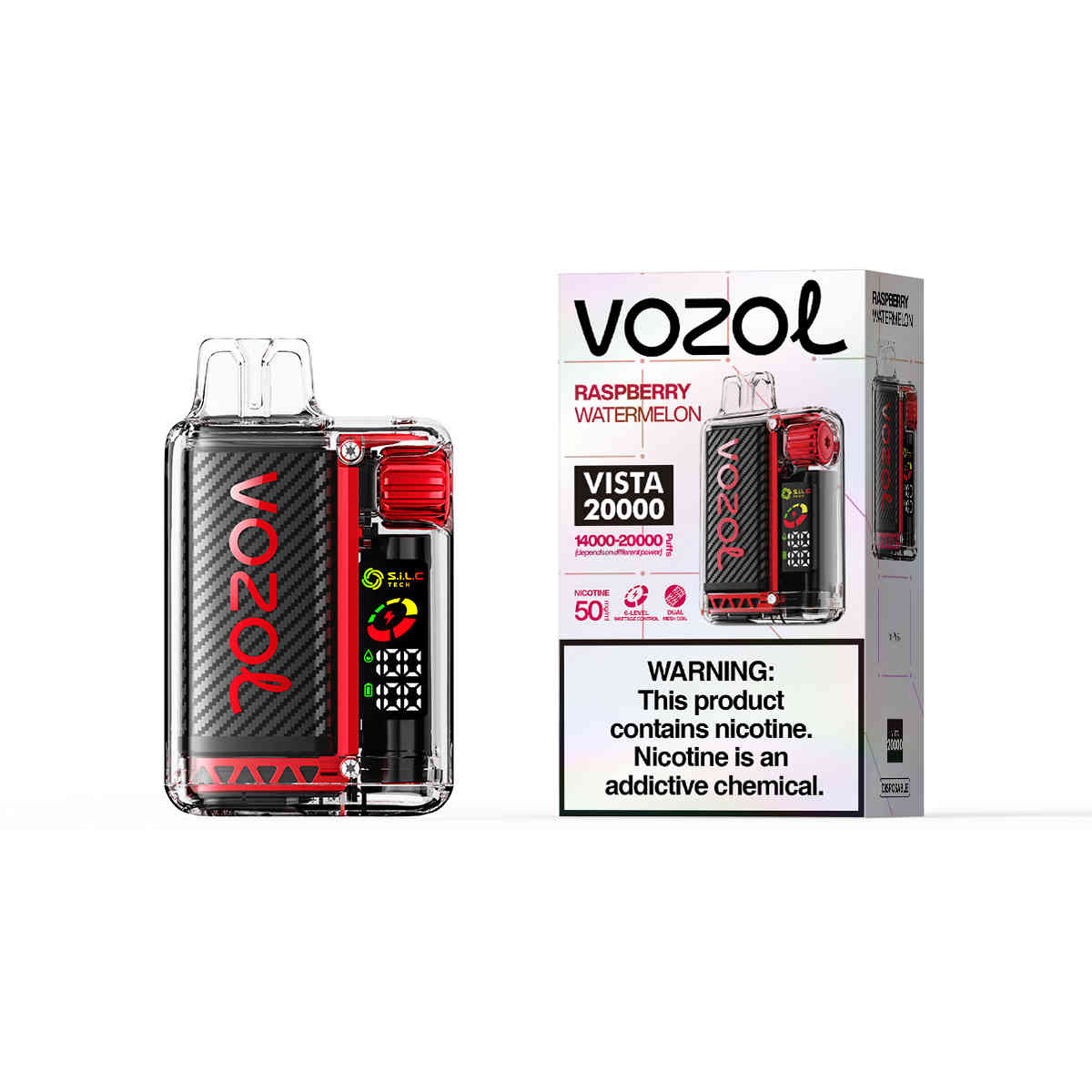 Vozol Vista 20000 Raspberry Watermelon – Bild 2